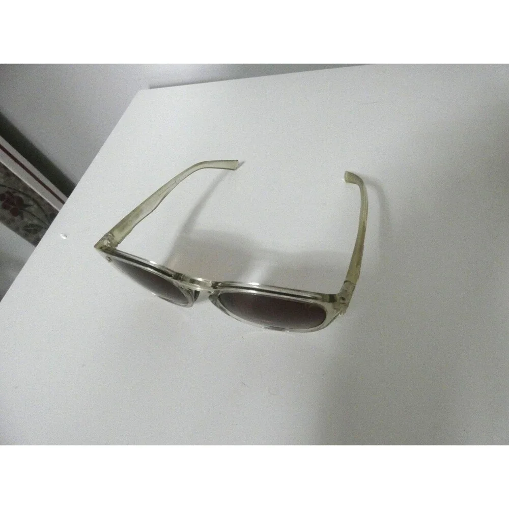 VTG Tifosi Clear Frame Sunglasses Round Brown Lens Thrive SWANK Cycling Golf